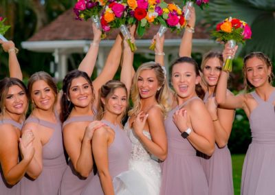 jamaica destination wedding party bridesmaids